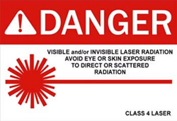 Laser Warning Sign