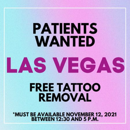 las vegas patients wanted tattoo removal laser